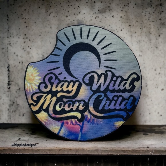 Stay Wild Moon Child Car Coaster 2 Pack - Picture 2 of 5